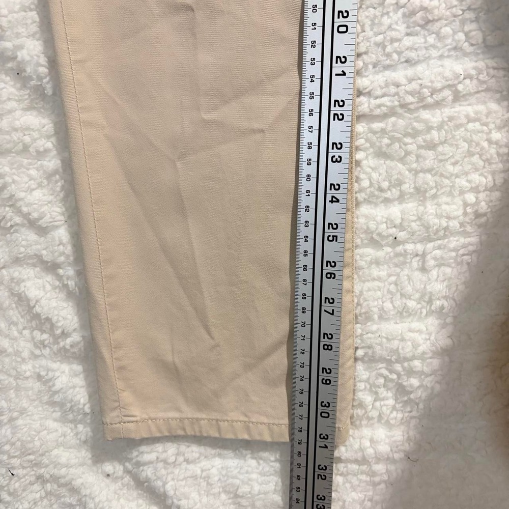 Lauren Ralph Lauren Jeans Co Women Cream Chino Pants 12 Tan Straight Leg Cotton - Picture 8 of 8